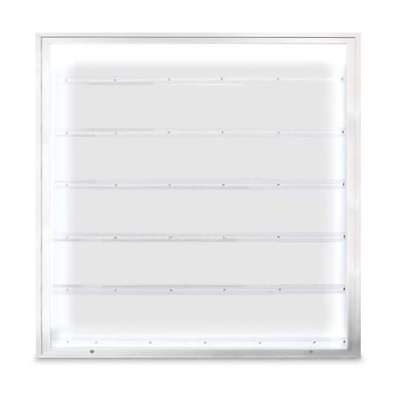 United Visual Products Single Door Radius Corkboard, 18"X24", S UV8000-SATIN-AMETHY